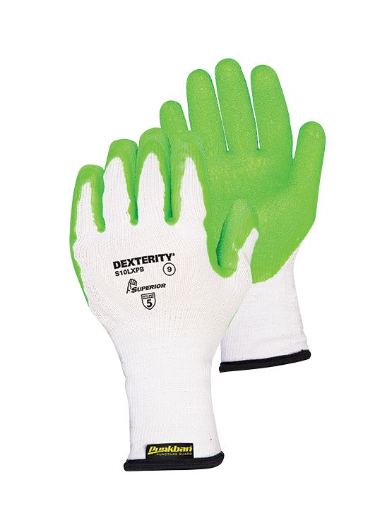 Armour Safety Superior Punkban Needlestick Resistant Crinkle Latex Glove