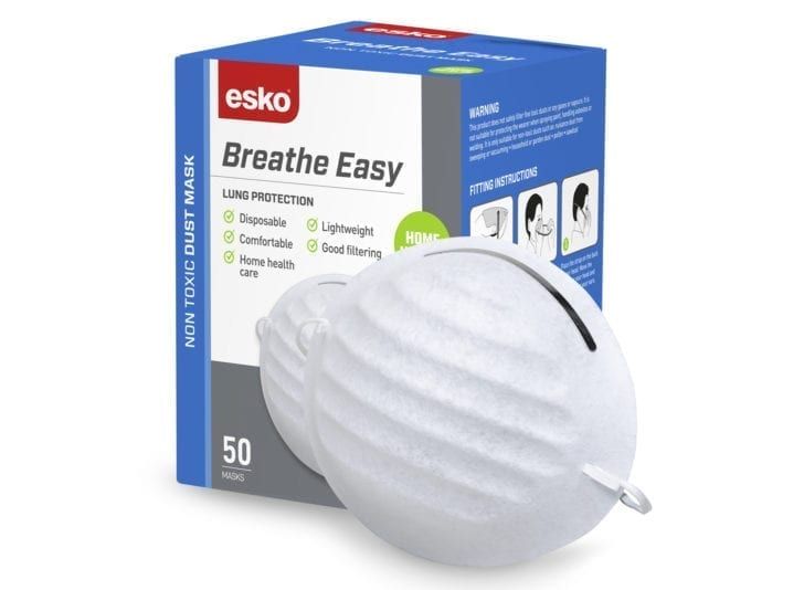 Esko Breathe Easy Dust Mask Nuisance Dust Box 50