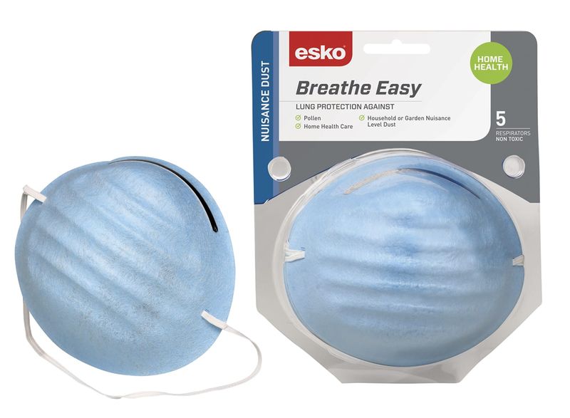 Esko Breathe Easy Nuisance Dust Mask Blister Pack Pack 5