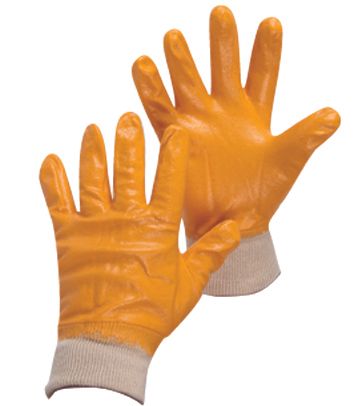 Armour Safety Nitrile Fully Coated Glove Orange