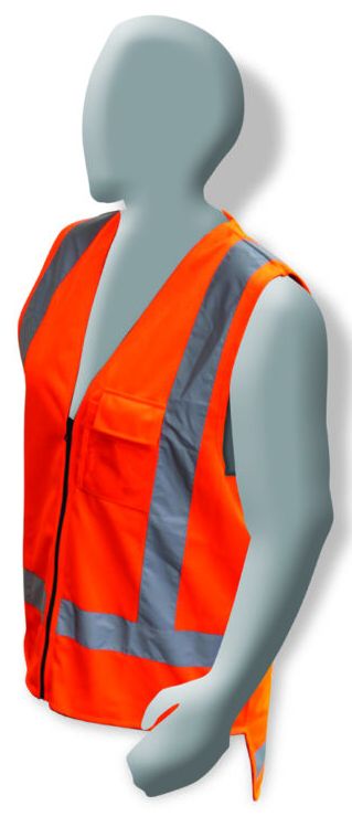 Armour Safety Hi Vis TTMC-W17 Day/Night Vest Orange