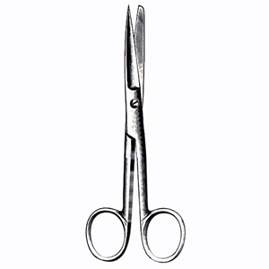Livingstone Surgical Scissors Sharp/Blunt Straight Stainless Steel 14cm
