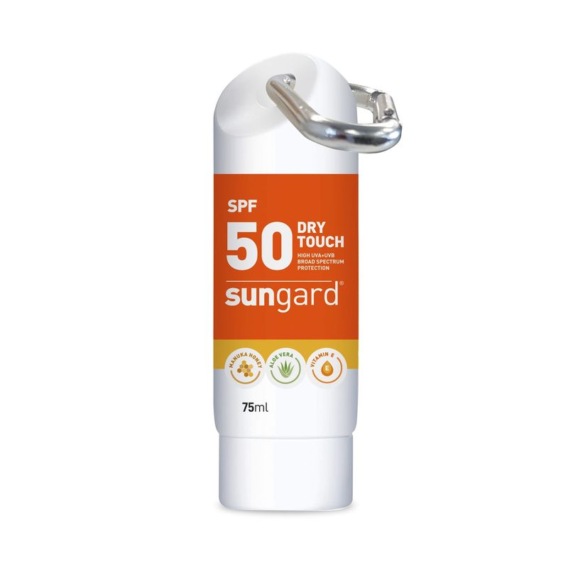 Esko Sungard SPF50 Sunscreen With Manuka Honey Bottle With Carabiner Clip 75ml