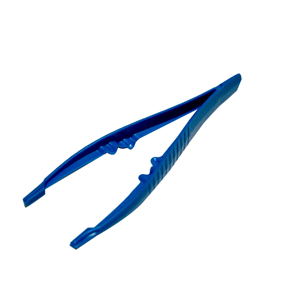 Livingstone Forcep Tweezer Polypropylene Recyclable Plastic Non-Sterile Non-Autoclavable Blue 11cm