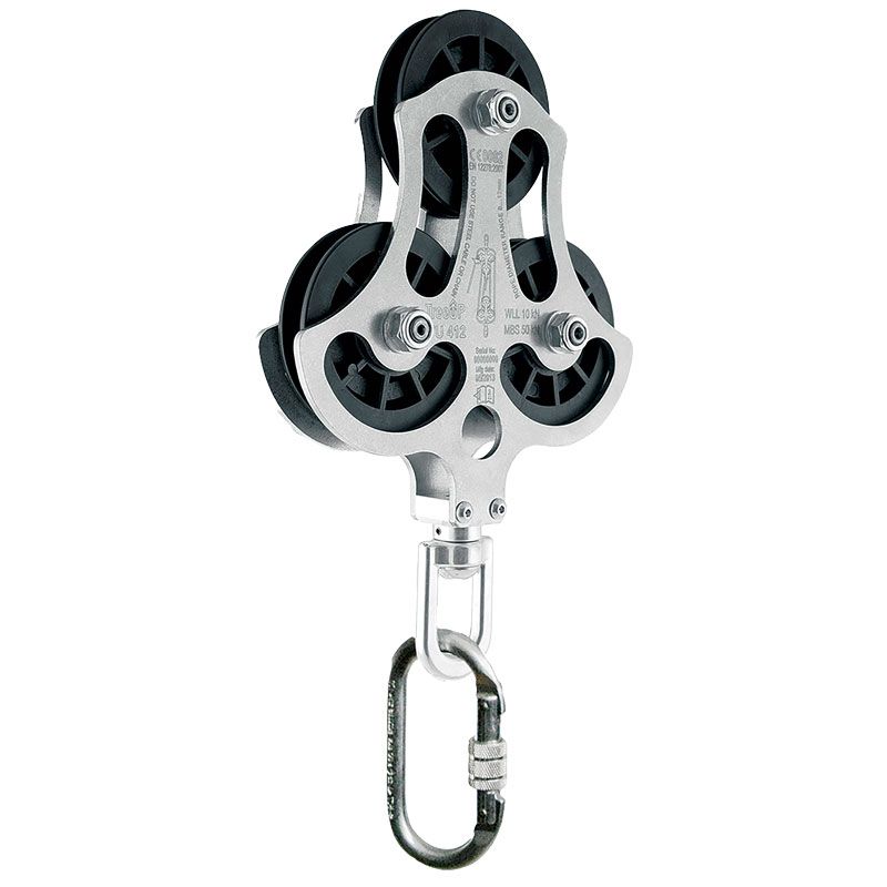 Zero Cargo Multi Pulley Block 4:1 Cargo Only 1000Kg (11mm Rope)