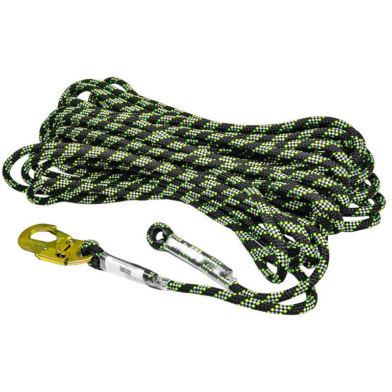 Zero Tactixs 11mm Tactix Kernmantle Static Rope with Eyelet And Snaphook