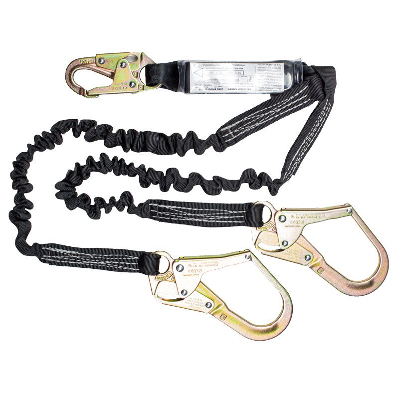 Zero Excess Pro X Dbl Elasticated Lanyard with Snaphook And Scaff Hooks