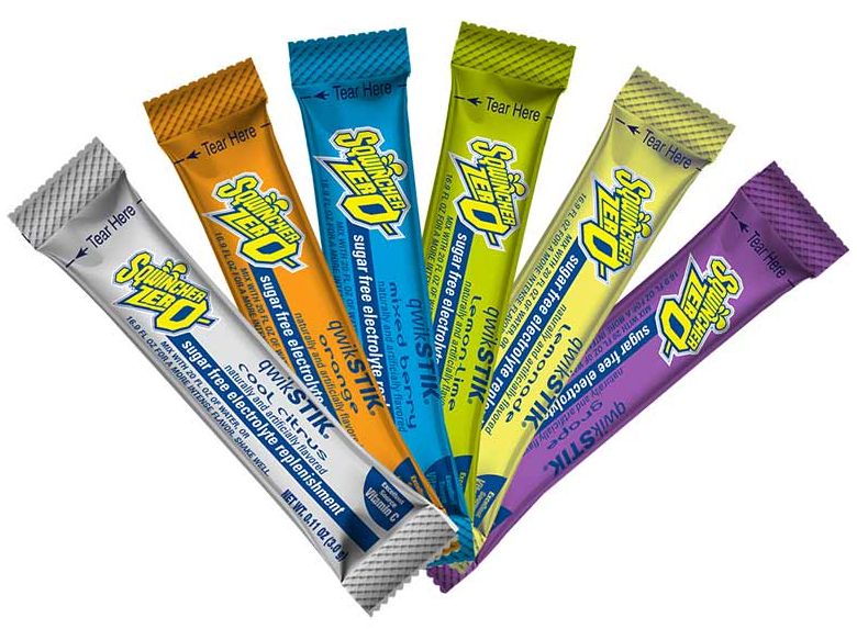 Sqwincher Qwik Stiks Mixed Flavours 3g Pack 50