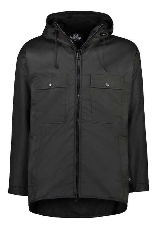 Far South Hollyford Long Sleeve Hooded Oilskin Jacket