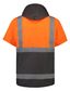 Far South Dacre Hi Viz Oilskin Short Sleeve Vest With Hood