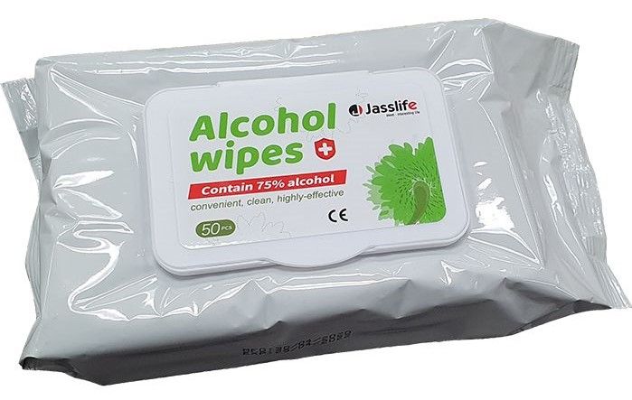 Jasslife 75% Alcohol Sanitiser Wipes Pack 50
