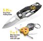 CAT 2 Piece Key Chain Light and 5-1/4in Folding Skeleton Knife Set