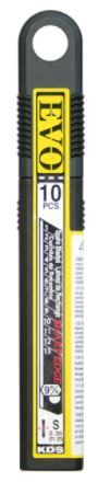 KDS Evo Black Heat Toughened Blades 9mm Pack 10