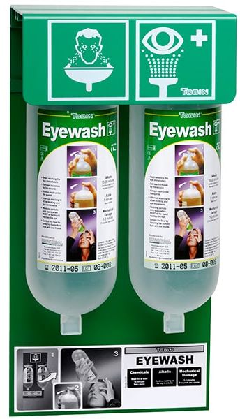 Tobin Wall Stand 2 x 1L Eyewash Bottles