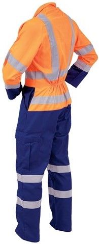 Bison Workzone Day/Night Polycotton Zip Overall