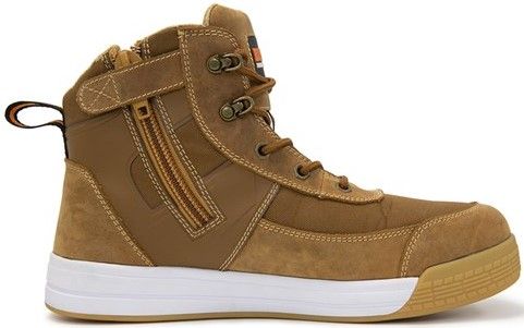Bison Dune Low Cut Zip Side Lace Up Safety Boot