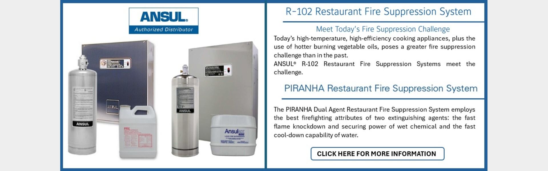 Ansul R102 and Piranha
