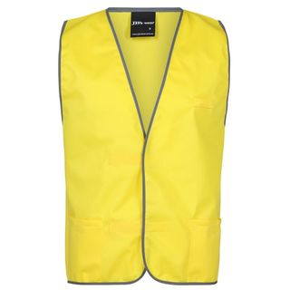 FIRE WARDEN VEST YELLOW PRINTD