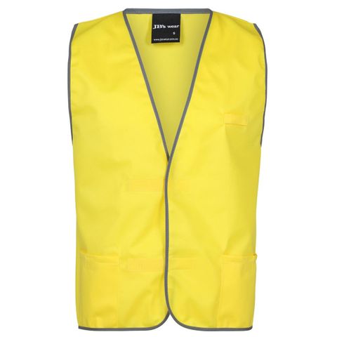 FIRE WARDEN VEST YELLOW PRINTD