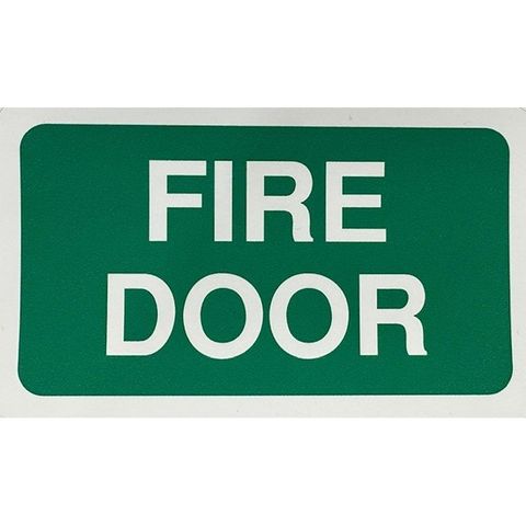 FIRE DOOR STICKER (x4)