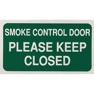 SMOKE DOOR STICKER (x4)