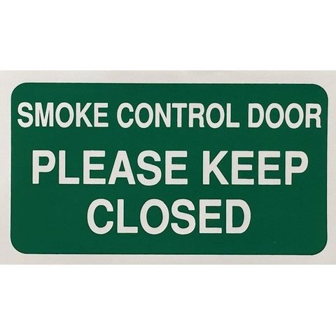 SMOKE DOOR STICKER (x4)