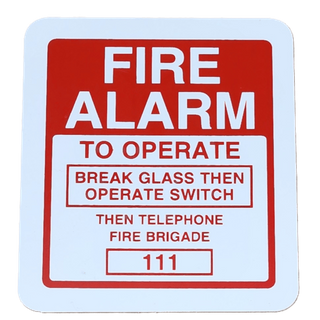 FIRE ALARM OPERATIONS DIAL 111