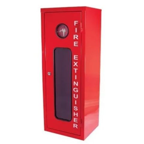 FIRE EXT CAB METAL BRGLASS 9KG