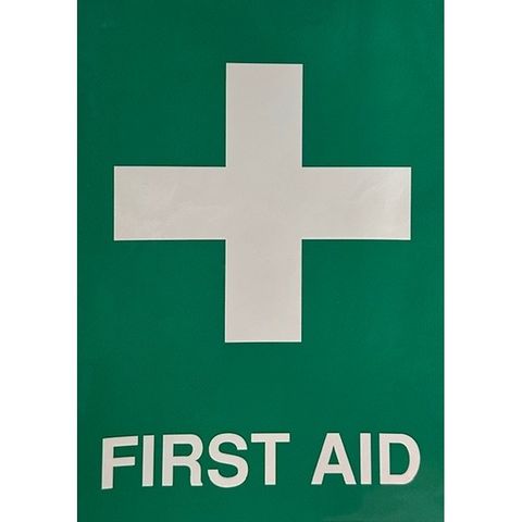 FIRST AID LABEL 250x170mm SAV