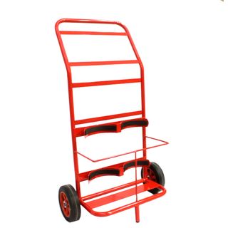 FIRE EXT DOUBLE TROLLEY 2x9KG