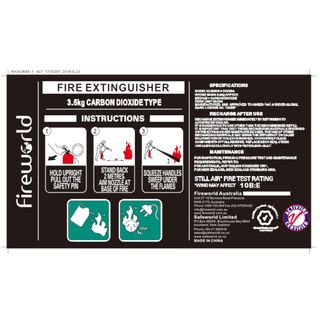 FIRE EXT C02 3.5KG LABEL