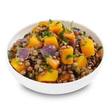 Lentils with Roast Pumpkin