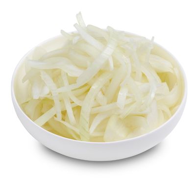 Onions sliced