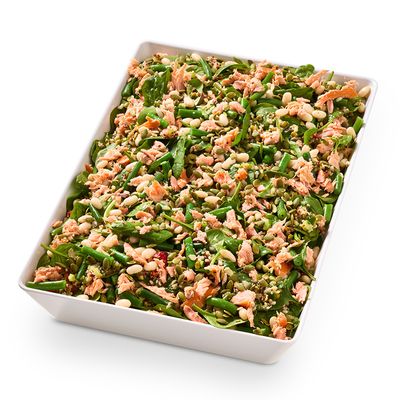 Grains Greens & Beans w Smoked Salmon Leafy Kit x 1