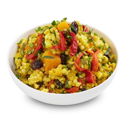 Turmeric Couscous w Cauli & Cranberry