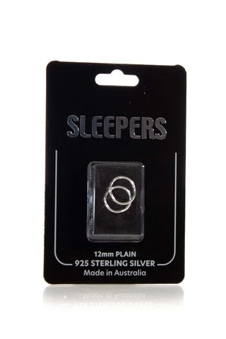 ADNOHR SLEEPERS STERLING SILVER 12MM