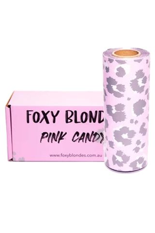 FOXY BLONDES FOIL PINK CANDY 100M ROLL