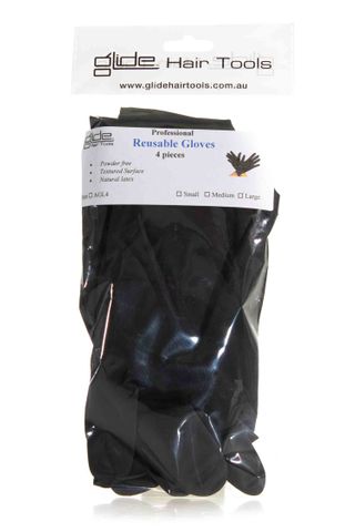 GLIDE LATEX GLOVES 4PCE LARGE
