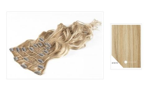 Amazing Hair 20 inch CLIP-IN Extensions Lightt Blonde Light Caramel 7pc set