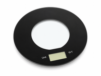 Touchscreen Round Electronic Scale (Black)