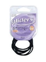 Gliders Metal Free Petite Black 6in