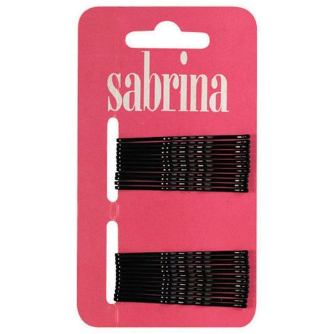 Sabrina Bobby Pins Black On Card Pk