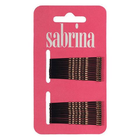 Sabrina Bobby Pins Brown On Card Pk