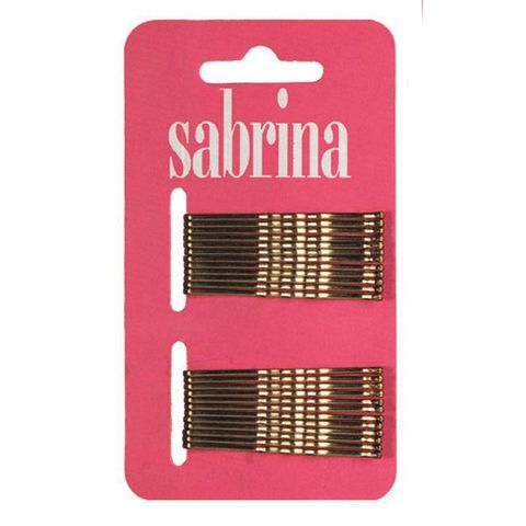 Sabrina Bobby Pins Gold On Card Pk