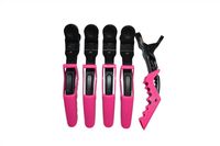 Koza Crocodile Clips Pink/Black 12in