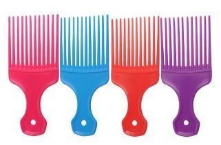 Salon Smart Afro Comb Assorted Colours