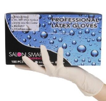 Salon Smart Latex Gloves Large 100pcs