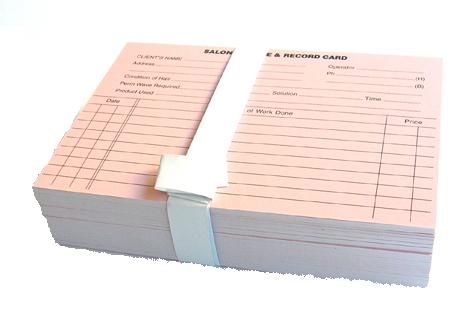 Customer Record Cards 100in