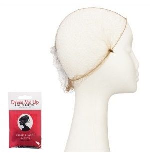 Dress Me Up Fine Hair Net  Light Brown 2