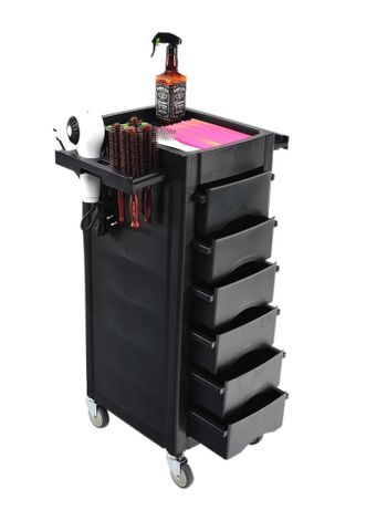 Koza Salon 6 Draw Trolley BLACK